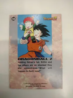 Dragon Ball Z "IS IT DEFEAT OR VICTORY THAT WAITS IN THE DARKU" 58 Card - Image 2