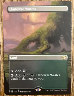 Llanowar Wastes (Borderless) The Brothers' War Regular - Image 1