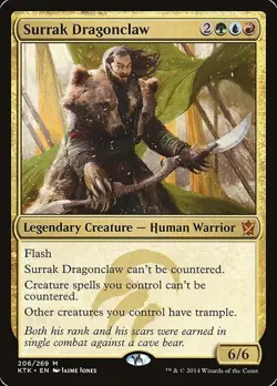 Surrak Dragonclaw Near Mint Khans of Tarkir Mythic MTG Magic the Gathering cny - Image 1