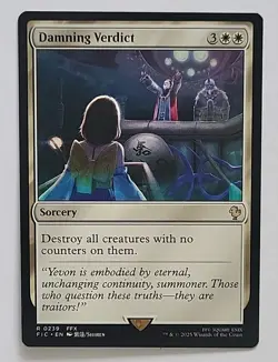 MTG FINAL FANTASY COMMANDER DAMNING VERDICT FIC 0239 RARE UNIVERSES BEYOND - Image 1