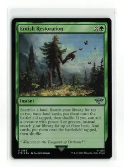 ENTISH RESTORATION 0163 FOIL LORD OF THE RINGS MTG NM - Image 1