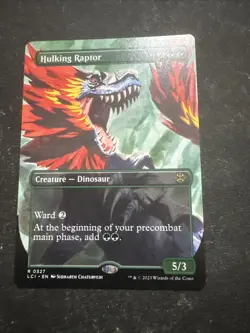 Hulking Raptor (Borderless) The Lost Caverns of Ixalan Regular - Image 1