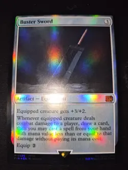 MTG Final Fantasy **FOIL** Buster Sword Never Played - Image 2