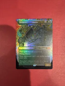 Dragonlord Dromoka Mtg Borderless FOIL Double Masters Variant Lp Light Play - Image 1