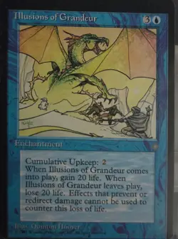 Illusions of Grandeur - Ice Age (1995) - Vintage MTG Enchantment - Reserved List - Image 1