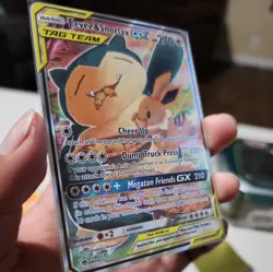 Pokemon TCG Eevee & Snorlax GX SM169 Tag Team Alt Art Promo NM - Image 3