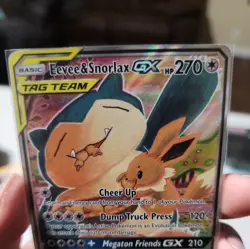 Pokemon TCG Eevee & Snorlax GX SM169 Tag Team Alt Art Promo NM - Image 4