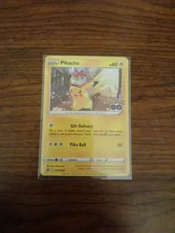 Pikachu SWSH234 Sword & Shield Black Star Promo Cosmos Holo Pokemon TCG - Image 1