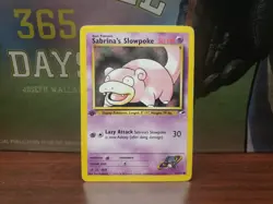 Pokemon TCG Sabrina's Slowpoke Gym Heroes 95/132 Regular 1st Edition Common - Image 1