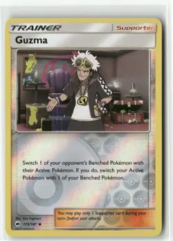 Guzma 115/147 Reverse Holo - Burning Shadows - Pokemon TCG NM - Image 1
