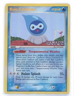 Rain Castform Reverse Holo Stamped 26/113 EX Delta Species Pokemon NM 0321#95 - Image 1