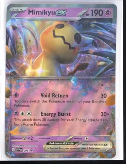 Mimikyu ex SVP 004 Black Star Promos Extended Art Holo Pokemon Tradin NM 0321#99 - Image 1