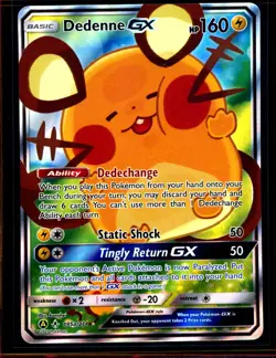 Pokemon TCG Dedenne GX Pokemon Trainer's Toolkit 195a/214 Holo Promo NM 0413#23 - Image 1