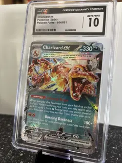 Charizard EX 054/091 Double Rare CGC Gem Mint 10 Paldean Fates Pokemon TCG Eng - Image 2