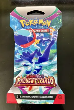 Pokemon Scarlet & Violet Paldea Evolved Sleeved Booster Pack (Random Pack Art) - Image 1