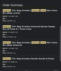 X5- Mega Evolution Pokemon Center Both ETB’s+Enhanced Booster Box+Bundle - Image 2