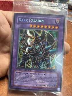 NEW 1996 Yu-Gi-Oh #DMG-001 "Dark Paladin" Secret Rare Limited Edition 98502113 - Image 2