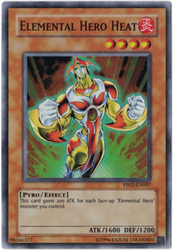 Yu-Gi-Oh! Elemental Hero Heat (NM) Super Rare PP02-EN007 - Image 1