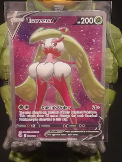 Pokemon TCG Tsareena v Fusion Strike Ultra Rare Holo Card 246/264 - Image 1
