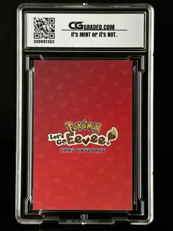 Eevee PONCHO SHINY CG Pristine 10 Card Database Go CGC PSA Pokemon 2025 - Image 2
