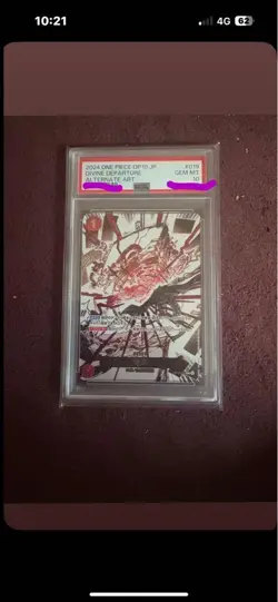 God Escape PSA10 One Piece Card R Parallel OP-10-019 Shanks - Image 1