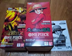 One Piece Card Game BOX Set 132 Cards Pro Promo The Best 2 Bandai New - Image 1