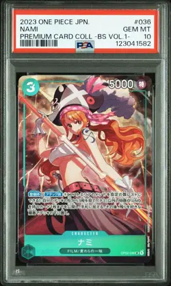 One Piece Nami Premium Card Collection Vol 1 PSA10 Japanese Trading Card - Image 1