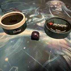 Clackeys Collectible Mechanical Keycap Test Print Black Lotus MTG Magic - Image 1