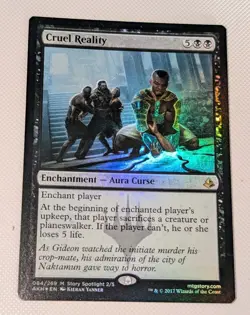 MTG * FOIL * Amonkhet Mythic CRUEL REALITY NM - Image 1
