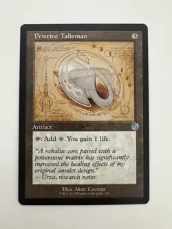 Pristine Talisman Retro Frame Schematic MTG Magic the Gathering Card NM Mint BRR - Image 1