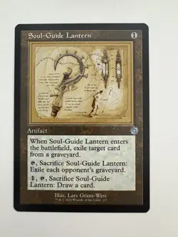Soul-Guide Lantern Retro Frame Schematic MTG Magic Gathering Card NM Mint BRR - Image 1