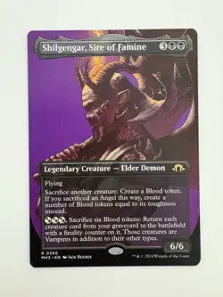 Shilgengar Sire of Famine Showcase Profile MTG Magic Gathering Card NM Mint MH3 - Image 1