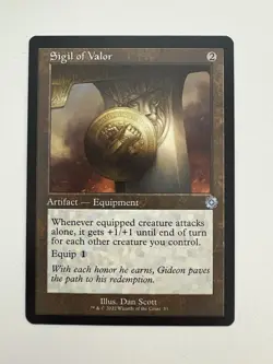 Sigil of Valor Retro Frame MTG Magic the Gathering Card NM Near Mint BRR - Image 1