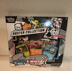 Pokemon TCG Black Bolt & White Flare Unova Poster Collection NEW SEALED - Image 1