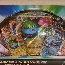 Venusaur ex Blastoise ex Premium Collection GameStop Exclusive - Pokemon TCG - Image 2
