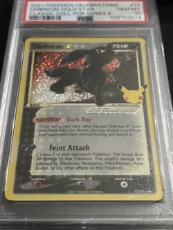 2021 POKEMON CELEBRATIONS CLASSIC COLL #17 UMBREON-GOLD STAR PSA 10 - Image 2