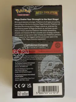 Pokemon TCG Mega Evolution Half Booster Box SEALED (18 packs) in hand - Image 2
