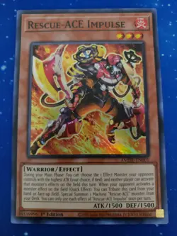 Yugioh Rescue-ACE Impulse AMDE-EN001 Super Rare 1st Ed - Image 1