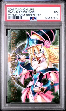 PSA 7 Dark Magician Girl DDM Dungeon Dice Monsters Green Ultimate Yugioh - Image 1