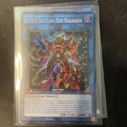Yugioh D/D/D Sky King Zeus Ragnarok DOOD-EN049 Secret Rare 1st Ed Near Mint - Image 1