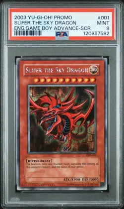 Slifer the Sky Dragon GBI-001 PSA 9 Secret Rare YuGiOh - Image 1