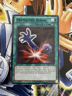Yugioh - Premature Burial BP02-EN135 - Black Rare - NM - Image 1