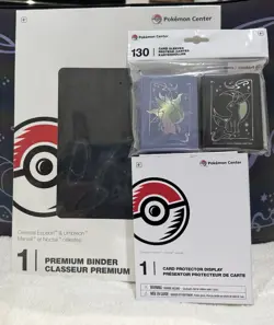 Pokemon Center: Celestial Espeon & Umbreon Binder, Card Display, Sleeves Bundle - Image 1