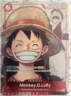 One Piece Card Game Monkey.D.Luffy P-001 Premium Collection Foil Promo English - Image 1