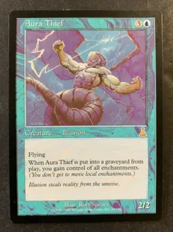 1999 URZAS DESTINY *AURA THIEF* MAGIC THE GATHERING CARD MINT COND (AA) D 111321 - Image 1