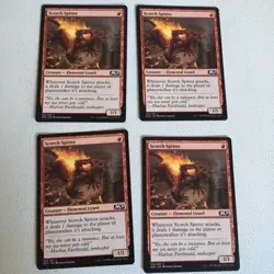 4X SCORCH SPITTER NEAR MINT MAGIC THE GATHERING - Image 1