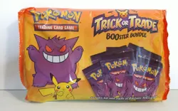 1 Bag Pokemon BOOster Bundle Trick Or Trade Brand New Sealed includes 40 mini pk - Image 1