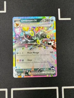 Play! Pokemon Prize Pack Series 7 Prismatic Evolutions 060/131 Umbreon ex MINT - Image 1