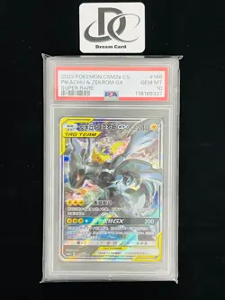 PSA 10 Pokemon TCG Pikachu & Zekrom GX (Chinese) 166/150 Full Art Holo - Image 1
