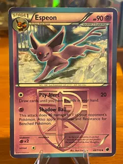2013 Pokemon Black & White Plasma Freeze Espeon 48/116 Uncommon Stage 1 MP - Image 1